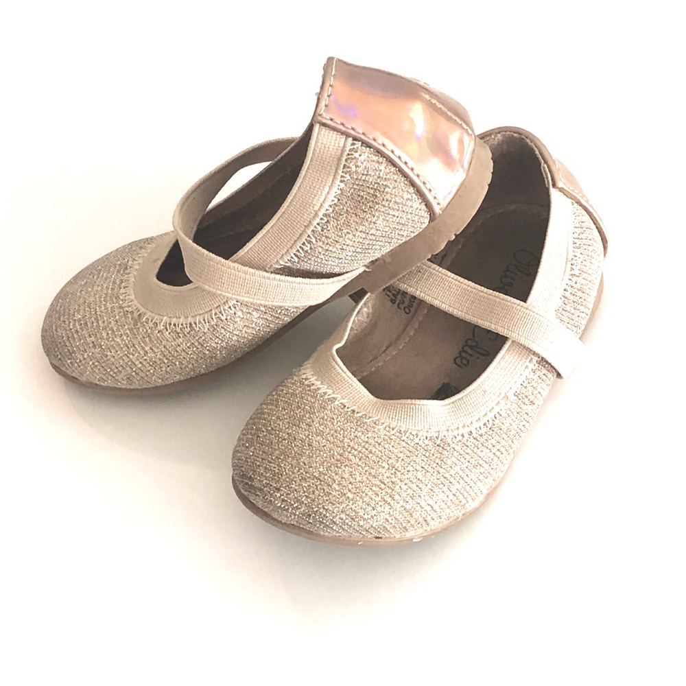 Olive & Edie rose gold shoes